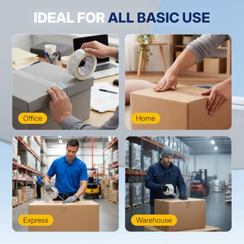 NORTHSKY Packing Tape, 24 Rolls, 2" x 110 Yards, 2 Mil Acrylic Packaging Tape for Shipping, Moving, Storage, and Box Sealing - size: 2 inches x 2 mil