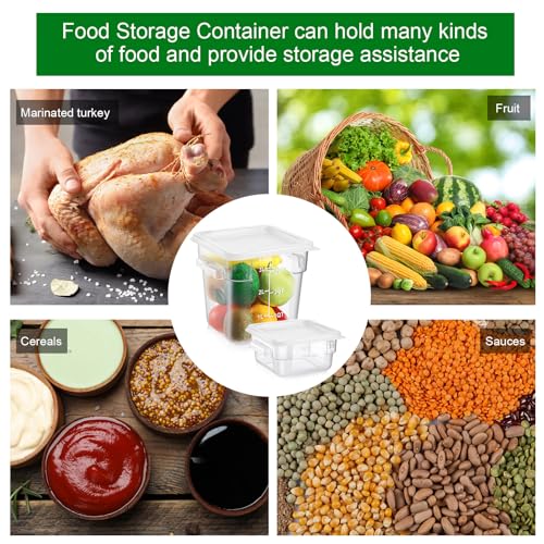 FoldTier 2 Pcs Square Food Storage Containers, White, 2 Qt,4 Qt - color: White, size: 2 Qt,4 Qt