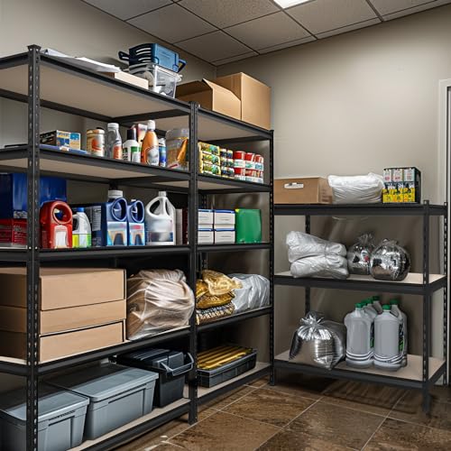 WORKPRO 5-Tier 2500 LBS Load Shelving with Particle Board, 48”Wx24”Dx72”H