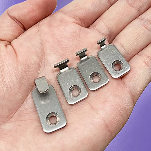 20pcs Heavy Duty Hanger 304 Stainless Steel Wall Mounted Mini J Hook for Mirror Picture Frames Hanging Wire/D Rings/Keyhole Hangers - style: J Shaped Hanger (20pcs)