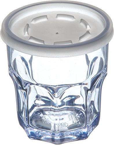 Carlisle FoodService Products Louis Clear Tumbler Short Glass for Restaurants, Catering, Kitchens, Plastic, 8 Ounces, Clear, (Pack of 24) - size: 8 Ounces, style: 24 Pack