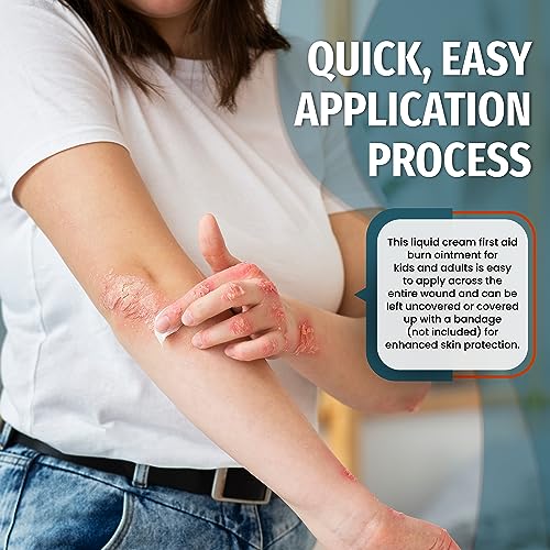 First Aid Burn Cream Packets Box of 144, Burn Ointment with Lidocaine and Benzalkonium Chloride for Minor Scrapes, Cuts, and Skin Irritations, Home and Medical Skincare