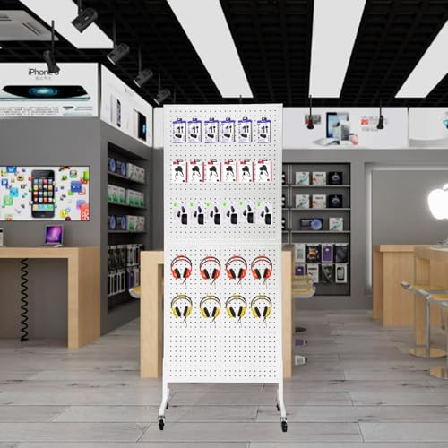Eastern Tree 30 Packs 4" Metal Pegboard Hooks, Standard Hooks is Fit to Pegboard Display and Pegboard Panels, White - size: 4 Inch