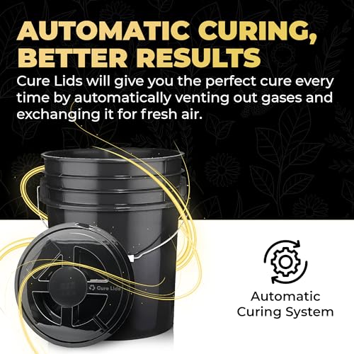 5-Gallon Fermentation Bucket Lid with Smart Brew Automatic Controller for Home Brewing Beer & Wine or Apple Cider Vinegar - Fits 3.5, 5, 6, 7 Gallon Fermenting Buckets