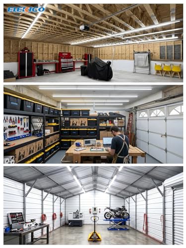 Upgrade Super Bright 6 Pack 60W LED Shop Lights 4FT 9000LM 5000K for Shop - size: 4FT-6PACK