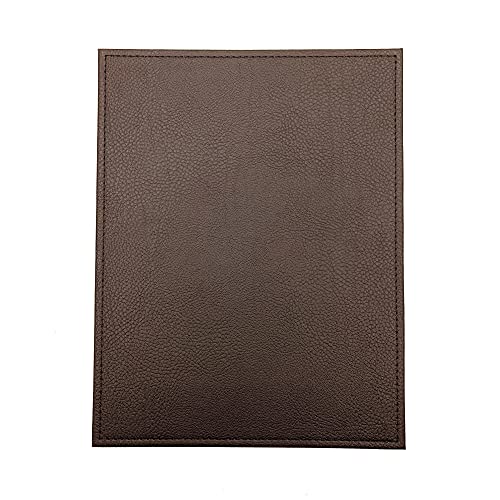 Menu Holders Made of Premium Faux Leather - Single Panel (10-Pack) Menu Covers Single Page (Brown, 8.5" x 11") - color: Brown, size: 8.5" x 11"