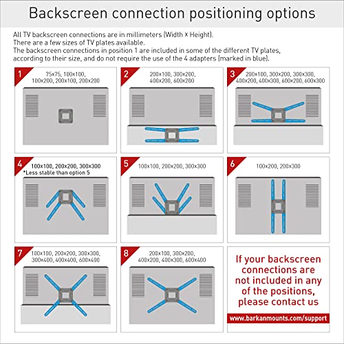 Barkan 38'' Long White TV Ceiling Mount, 13-65 inch Full Motion - 3 Movement Flat/Curved Screen Bracket Holds up to 88lbs, Telescopic Height Adjustment, Fits LED OLED LCD - color: White, size: White