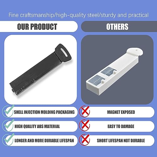 4 Pack Hook Security Magnetic Tool Key for Wall, 4 Black - color: 4 Pack Black