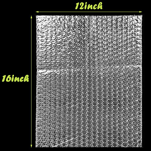 50PCS Clear Bubble Out Bag 12" x 16", Large Bubble Pouches Bags, Double Wall Shockproof Bubble Pouch Wrap Bag, Cushioning Protective Storage Bags for Moving, Shipping, Packing and Storage (Pack of 2) - size: 12" x16"-50PCS (Pack of 2)