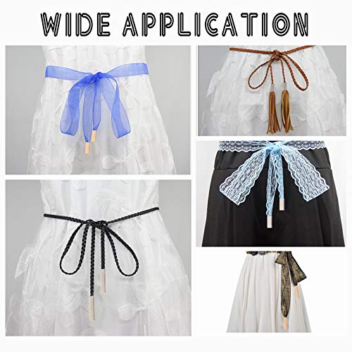 PH PandaHall 72pcs 3 Colors Belt Buckle Tip Ribbon Crimp Ends Findings for Webbing Belt Student Belt Clip Repair (1/1.6 Inches)