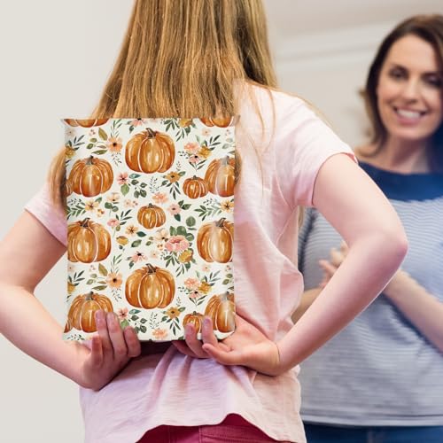 JarThenaAMCS 100Pcs Fall Poly Mailers 10 x 13 Inch Watercolor Floral Pumpkin Packaging Bags Autumn Self Seal Mailing Envelope Bags for Thanksgiving Harvest Small Business Clothing
