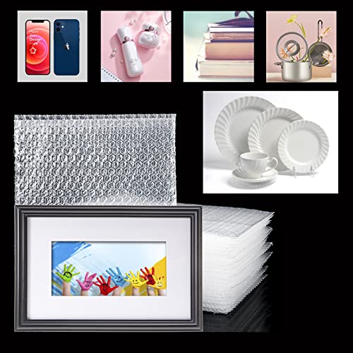 EPHECH 50PCS Clear Bubble Out Bag, 12" x 16" Large Bubble Pouches Bags - size: 12" x16"-50PCS