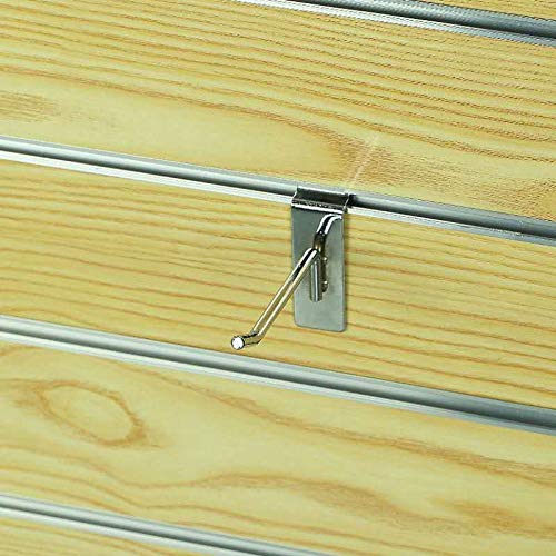 Slatwall Hooks,Hangers,Display Hooks,Single Rod Hooks,Slatwall Display Panel Hooks,Perfectly Display Items & Products for Your Room,Garage Retail Store,Chrome plated, 2inch16pack - size: 2inch slatwall hooks