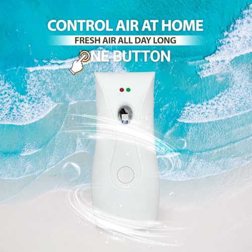 Automatic Air Freshener Dispensers (2-Pack) Timing Aromatherapy Diffuser for Bathroom, Office, Commercial & Home, Wall Mounted or Freestanding, White - size: 2 Pack