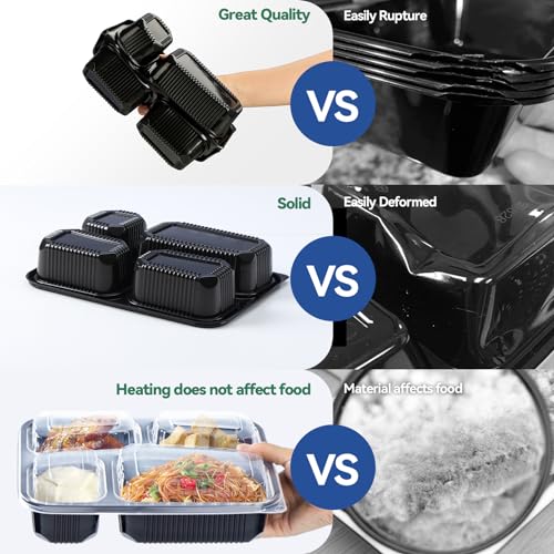 To Go Containers 40 Pack 34oz - Shrink-Wrapped Ready to Use - size: 9.4x7.1 inch 34 oz