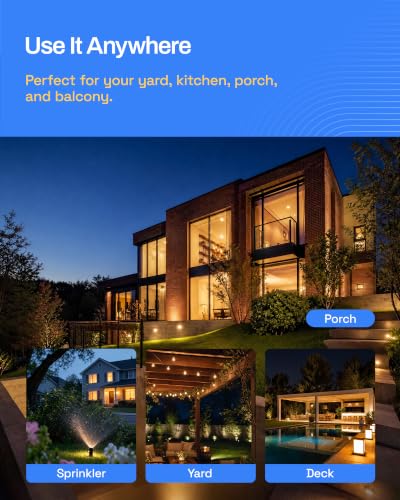 HBN Outdoor Smart WiFi Plug, Heavy Duty 1 Grounded Outlet Timer, 1 Pack - style: 1 Outlet-1PC