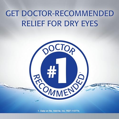 REFRESH OPTIVE Advanced Lubricant Eye Drops Artificial Tears, 2x0.33 Fl oz (20 mL), 2 Count