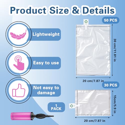 80 Pack Purse Pillows to Keep Shape and Prevent Creases Multiple Sizes - color: Silver, size: Multiple Sizes