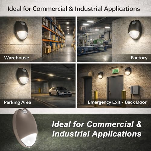 12W LED Emergency Wall Pack Light 1320LM with Battery Backup UL 924