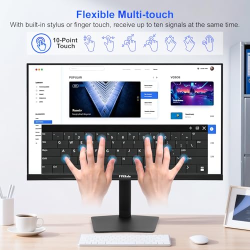 FYHXele 32 Inch Large Touchscreen Monitor QHD 1440P 100Hz,USB-C, HDMI - color: Black-32"