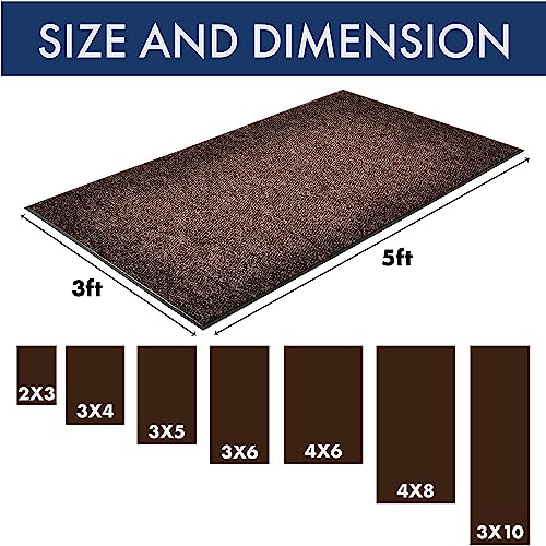 Notrax - 136S0310BR 136 Polynib Entrance Mat, for Home or Office - color: Brown, size: 2'11" x 9'11" (Rectangular)