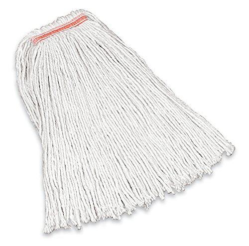 Rubbermaid Commercial Cut End Cotton Mop, Removes Dirt, Grease and Stains, Indoor and Outdoor Use 16 Oz.,White (Pack of 3) - size: 16 Oz. (Pack of 3), style: Single