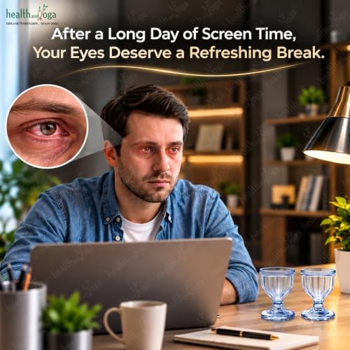 ChillEyes Transparent Eye Wash Cups for Effective Eye Cleansing - with Storage Container - Eye Shaped Rim, Snug Fit (2 Pcs.)