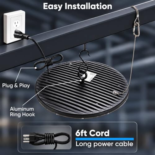 DragonLight 10 Pack UFO LED High Bay Lights 300W 40500LM 5000K, UL Listed