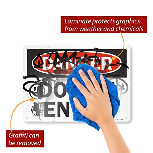 SmartSign "Danger - Do Not Enter" Sign | 10" x 14" Aluminum - size: 10" x 14"