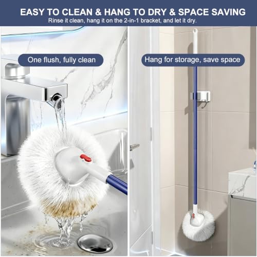 Shower and Tub Scrubber Brush - Non-Scratch Cleaning Brush for Bathtub Sink