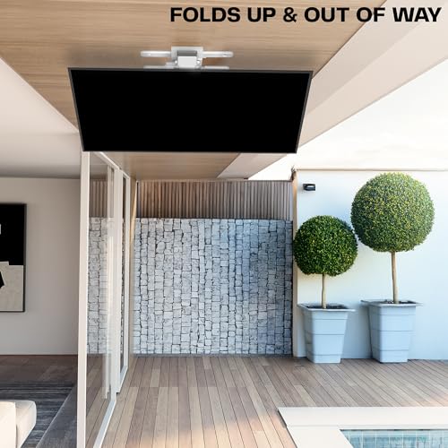 VIVO White Electric Ceiling TV Mount, 37-70 in Screens, MOUNT-E-FD75CW - color: White, size: 37" to 70" Screens