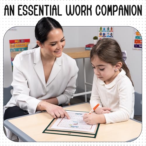 Essex Wares - 6 Pack, Forest Green Dry Erase Pockets, 10" Wide x 13.5" Tall - color: Forest Green