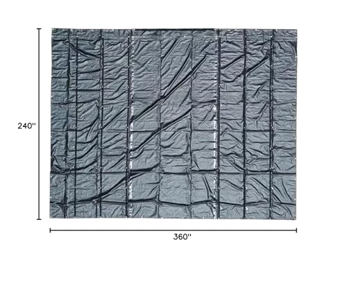 Mytee Products 20' x 30' Flatbed Trailer Steel Tarp with 6 FT Drop - Heavy Duty Black 18 Oz Vinyl Waterproof Tarp for Truck/Trailers to Protect Cargo from Wind, Rain, Snow and Sun - size: 20' x 30' (6' Drop)
