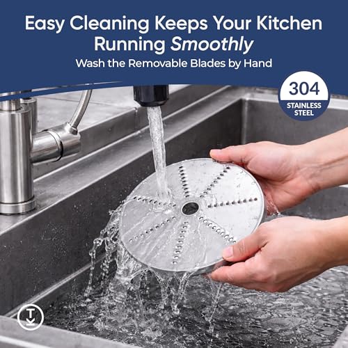 TK Commercial Vegetable Chopper 750W - 5 Discs for Food Processing - NSF