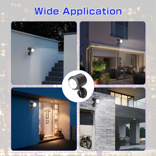 Motion Sensor Outdoor Lights, 1000LM Ultra Bright Wireless Sensor Light with Remote Control, IP65 Waterproof Motion Detector Security Light for Outside, Front Door, Yard, Garage, Stair