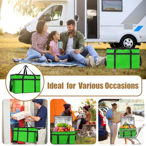 PEASUG Insulated Food Delivery Bag, XXXL Catering Bag for Keep Food Warming - color: Green, size: XXX-Large