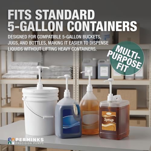 5 Gallon Pump Dispenser - Bucket, Jug & Bottle, Shampoo, Detergent, 1 Pack - size: 1-Pack