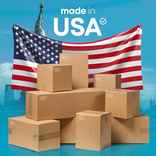 Small Moving & Shipping Boxes 7x5x3 inches (10-Pack) - Extra Strength 200 lb vs Regular - USA-Made Corrugated Moving Boxes for USPS/UPS/FEDEX - Strong Shipping Box - Cardboard Box by IDL Packaging - size: 7 * 5 * 3" (Small Boxes)
