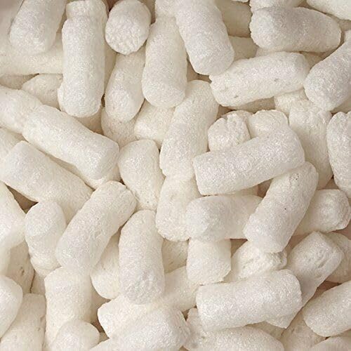Generic 100% RECYCLED Biodegradable Packing Peanuts (White, Starch, 3.14 cm)