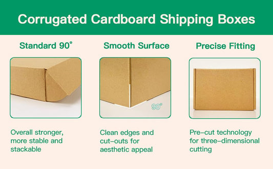 4x4x2 Inch Small Shipping Boxes Pack of 100, Brown Corrugated Cardboard Mailer Boxes for Packing Mailing Small Business Gift Packing