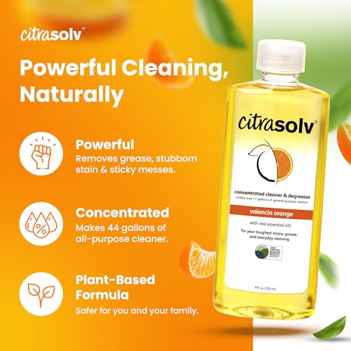 Citra Solv Concentrated Citrus Cleaner & Degreaser, 8 fl oz, 6 Pack - size: 8 Fl Oz (Pack of 6)