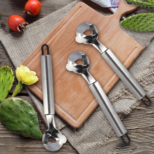 3 PCS Cactus Peeler Tool, Multifunctional Cactus Peeling Knife Tool, 7.48x1.81in Ergonomic Design, Easy to Clean, Suitable for Cooking Cactus Noodles in the Kitchen