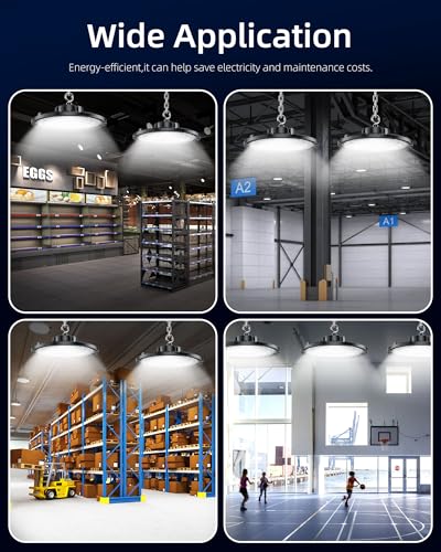 THELUX 10Pack 150W UFO LED High Bay Lights Super Bright 22500LM 5000K - size: 150W 10PACK