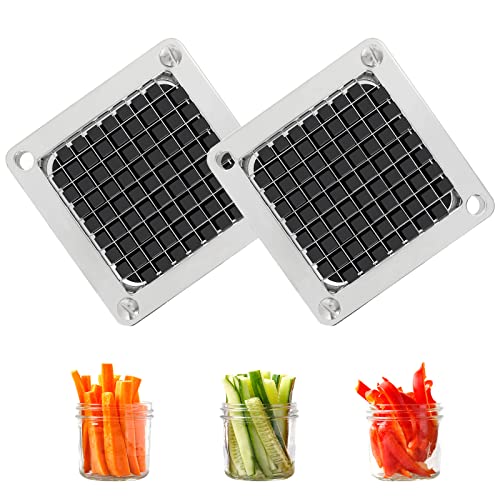 WICHEMI Chopper Blade 3/8" Inch Commercial Vegetable Dicer Blades, 2 Pack - size: 3/8" x2