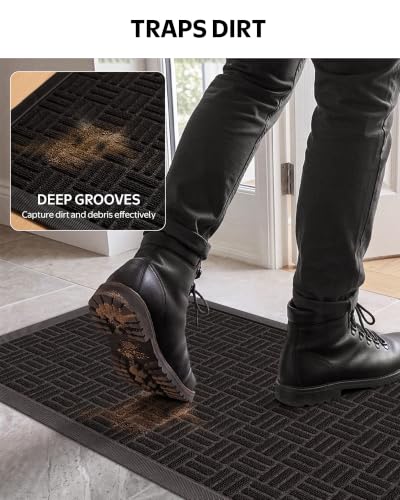 Front Door Mat, Heavy Duty Indoor Outdoor Entry Mat, 3'x5' - size: 3' x 5' (Rectangular)