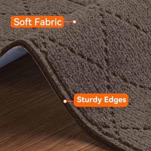 Stair Treads for Wooden Steps 15 PCS - 8’’ x 30’’, Non Slip Stair Runner, Machine Washable Stair Rugs Strips for Kids Pets and Elderly, Indoor Carpet for Stairs (Brown) - color: Brown