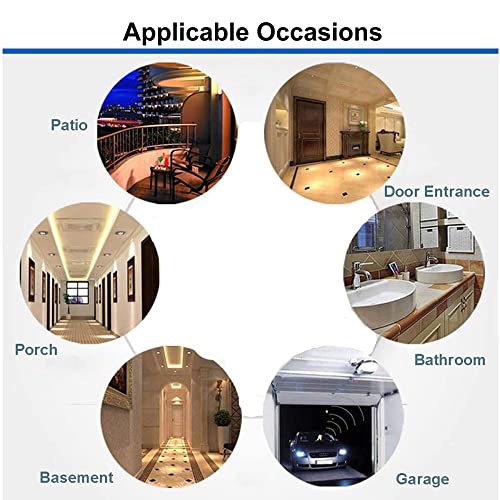 LPHUMEX 3pcs Motion Sensor Light Sockets, E26/E27 Screw in Motion Sensor Sockets for Existing Lights, Dusk and Dawn Auto Lights Motion Detector Indoor for Front Door Porch Garage Closet