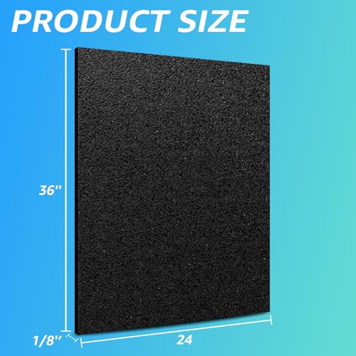 Art3d ABS Plastic Sheets, 1/8" Thick, Rigid Textured, 2-Pack of 24 x 36" - size: 24" x 36", 3mm Thick