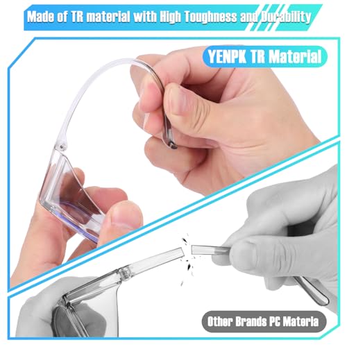 4 Pack Safety Glasses Goggles For Women Anti Fog, Cute Protective Eyewear for Nurses, ANSI Z87+ Anti-Blue Light - color: (Rainbow _Clear _Grey _Leopard)