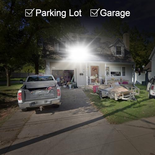 STASUN 300W 45000LM Dusk to Dawn LED Flood Light Outdoor Photocell - Flying Series Ultra, ETL Certified 5000K Daylight White, IP67 Waterproof Stadium Lights for Sports Court, Commercial, Parking Lot - size: 300W-Photocell